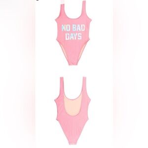 NWT Ban.do Pink 'No Bad Days' Swimsuit